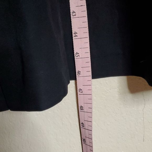 Ann Taylor Medium Black Linen blend Belted Midi Shirtdress Puff Sleeves - Picture 12 of 12